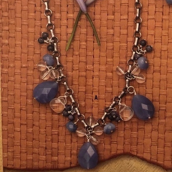 Vintage Silpada Sterling Silver Blue Quartz Sodalite and Crystal Necklace N1242 - Picture 10 of 10